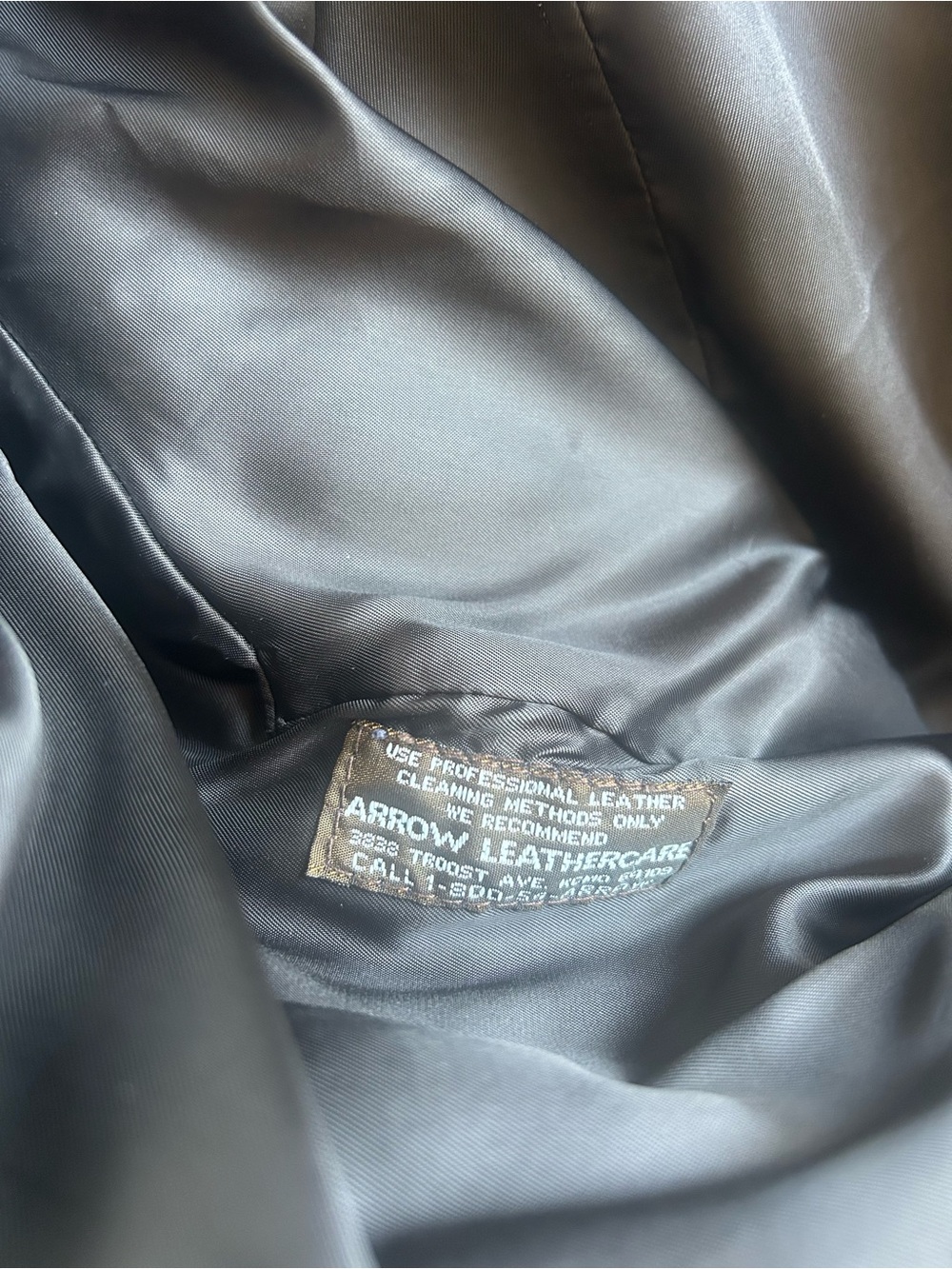 Neiman Marcus Black Leather Bomber Jacket - Picture 4 of 5